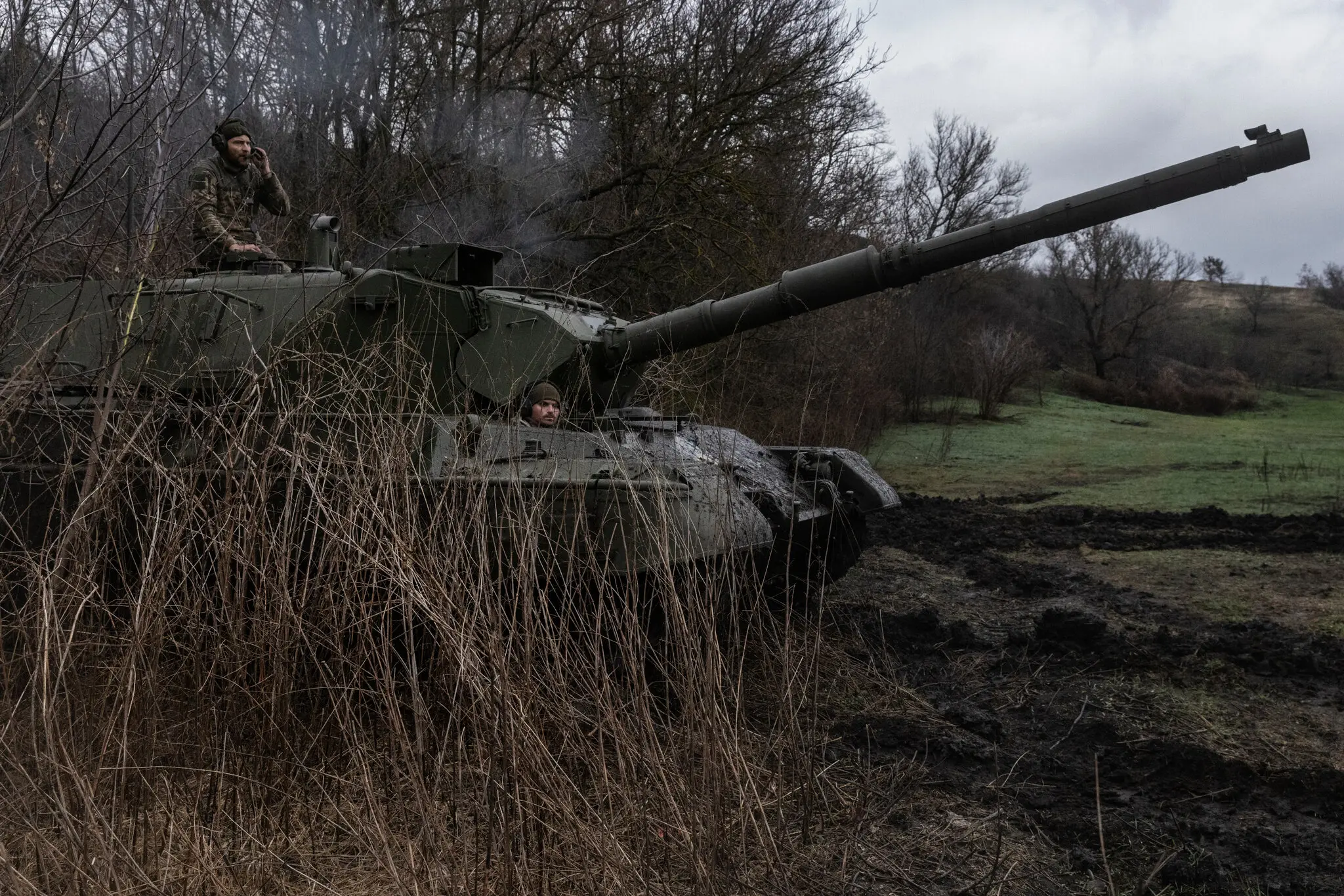 На початку грудня українські військові випробували наданий НАТО танк.